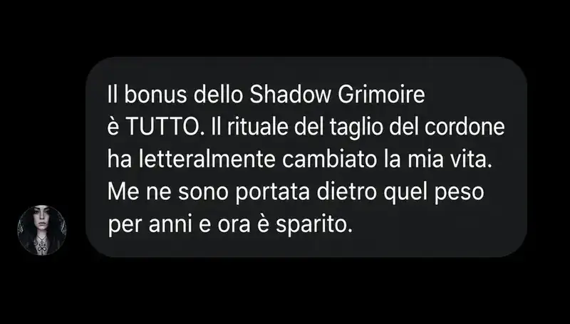 Messaggio di una lettrice sul rituale del taglio del cordone