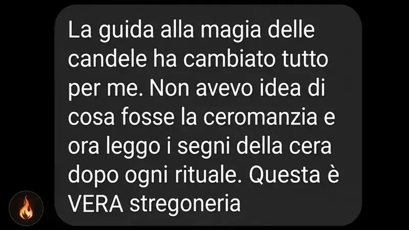 Messaggio di una lettrice sulla magia delle candele e la ceromanzia