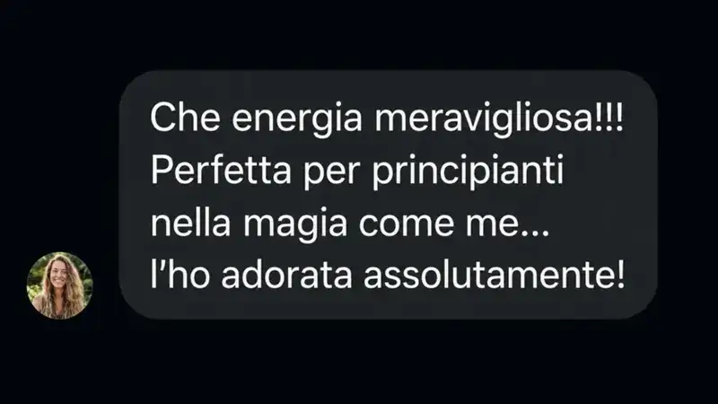 Messaggio di una lettrice principiante entusiasta
