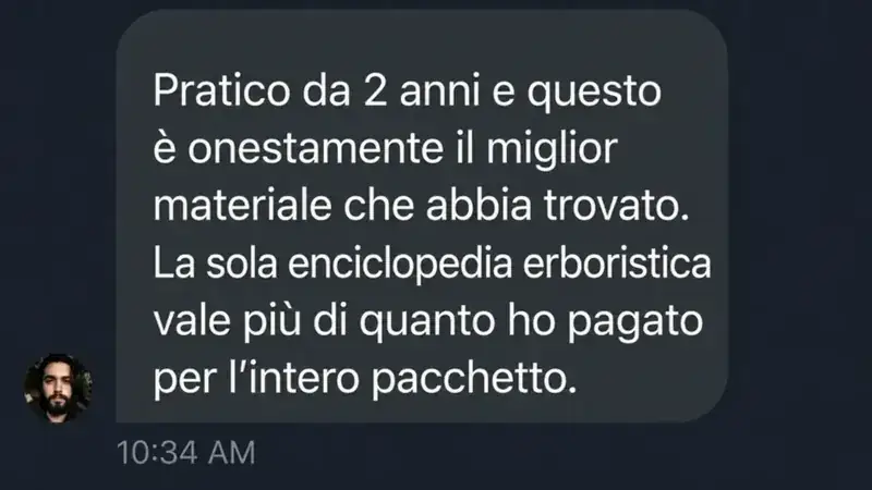 Messaggio di un lettore sull'enciclopedia erboristica